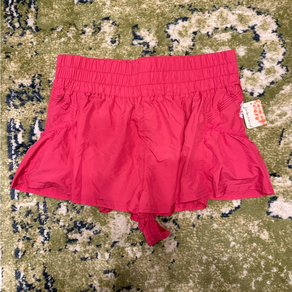 FP Movement by Free People Get Your Flirt On Pink Women's Shorts NWT